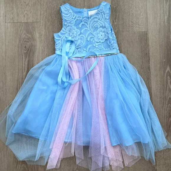 open lace back dress Rare Editions Girls Special Holiday Occasion Dress — Ewirelessgear main image 0